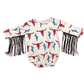 COW SKULL LONG SLEEVE WITH FRINGE