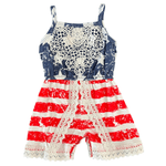 AMERICA baby girl clothes Aier Size: 3-6 months (3XS)