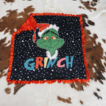CHRISTMAS BLANKET kidscharm Style: Red Grinch